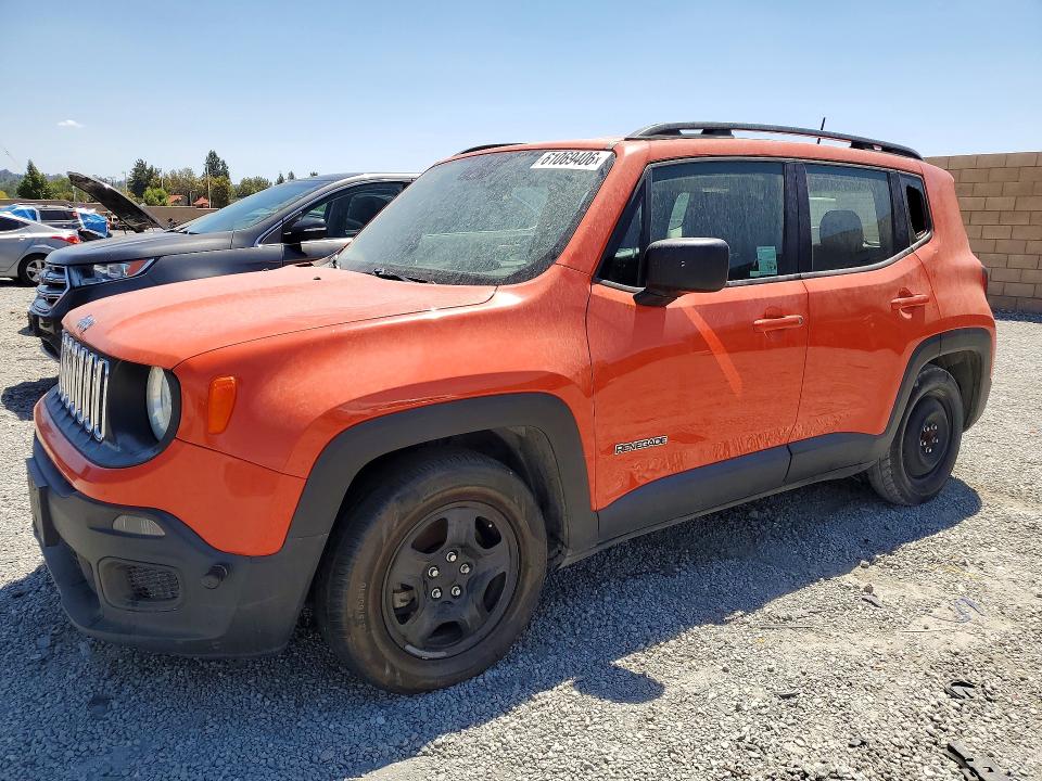 61069406 :رقم المزاد ، ZACCJAAB3HPE45774 vin ، 2017 Jeep Renegade مزاد بيع
