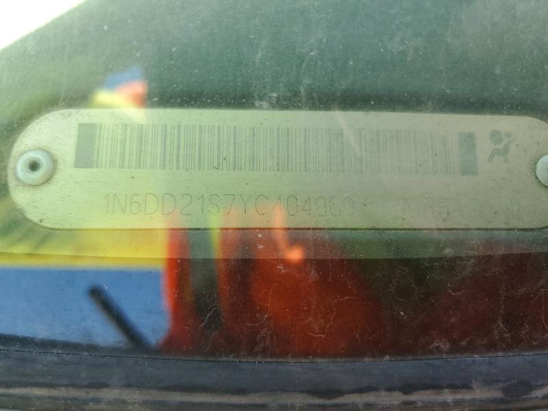 Aukcja sprzedaży 2000 Nissan Frontier, vin: 1N6DD21S7YC404969, numer aukcji: 60210926
