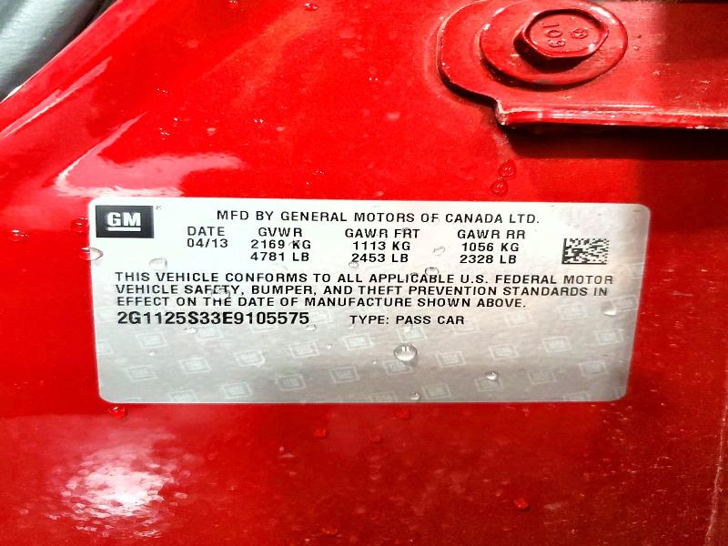 Продаж на аукціоні авто 2014 Chevrolet Impala, vin: 2G1125S33E9105575, номер лоту: 61898046
