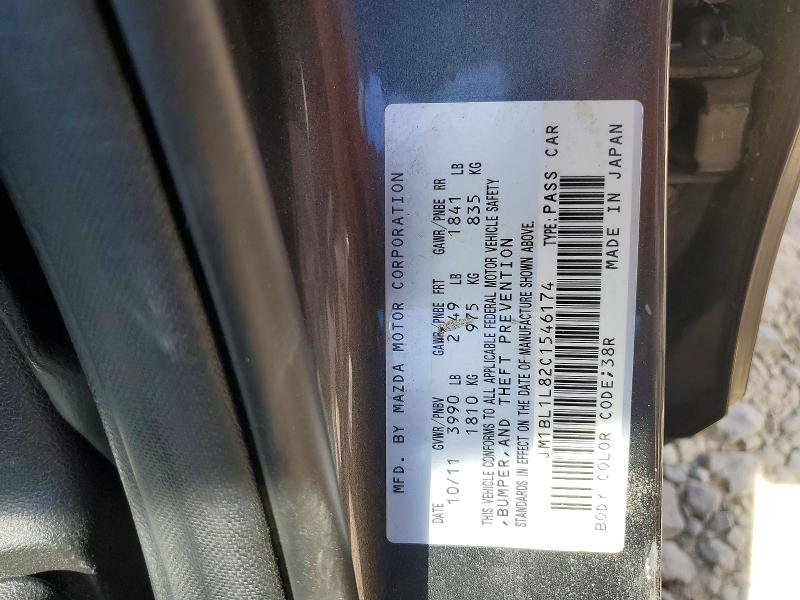 60135036 :رقم المزاد ، JM1BL1L82C1546174 vin ، 2012 Mazda 3 مزاد بيع