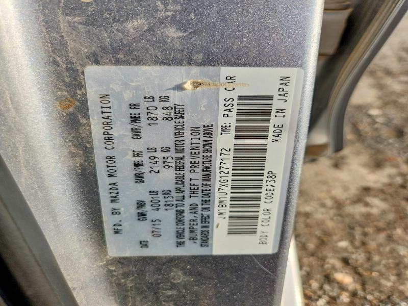 60840876 :رقم المزاد ، JM1BM1U7XG1277172 vin ، 2016 Mazda 3 مزاد بيع