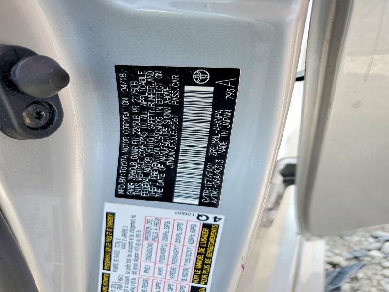 2018 Toyota Corolla Im მანქანა იყიდება აუქციონზე, vin: JTNKARJE3JJ575561, აუქციონის ნომერი: 61077016