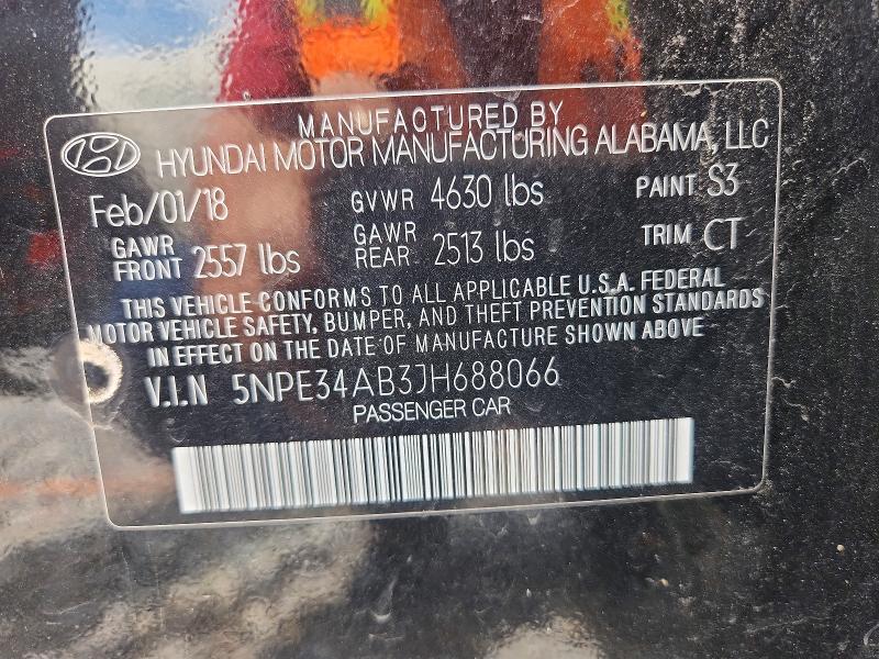 Продажа на аукционе авто 2018 Hyundai Sonata, vin: 5NPE34AB3JH688066, номер лота: 59983916