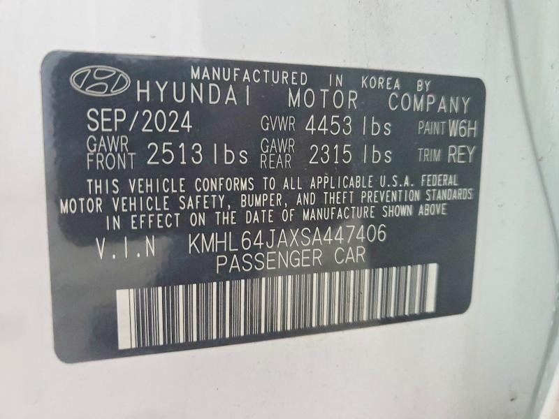 2025 Hyundai Sonata მანქანა იყიდება აუქციონზე, vin: KMHL64JAXSA447406, აუქციონის ნომერი: 60039236