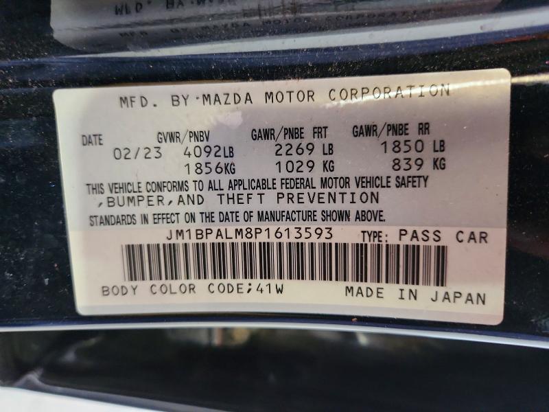 Продажа на аукционе авто 2023 Mazda 3, vin: JM1BPALM8P1613593, номер лота: 60006876