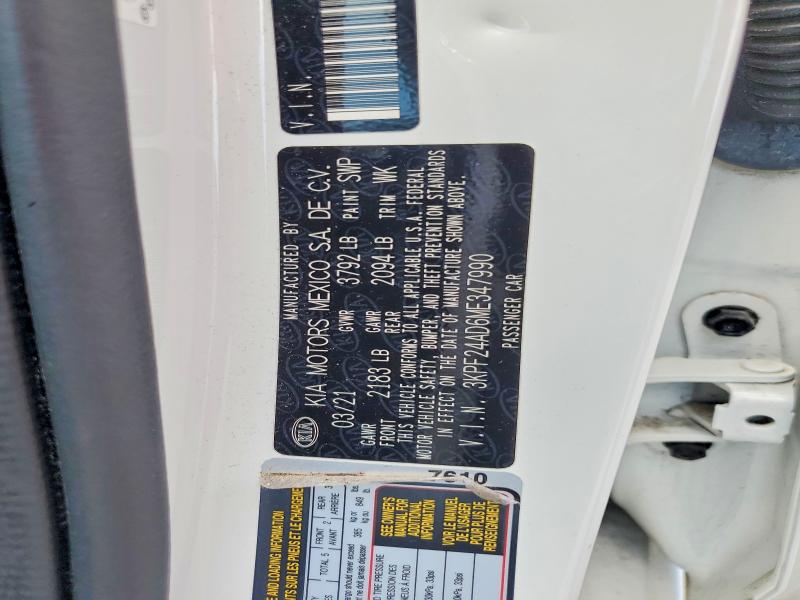 Продаж на аукціоні авто 2021 Kia Forte, vin: 3KPF24AD6ME347990, номер лоту: 62868826