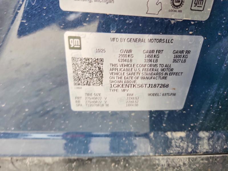60009306 :رقم المزاد ، 1GKENTKS6TJ187268 vin ، 2026 Gmc Acadia مزاد بيع