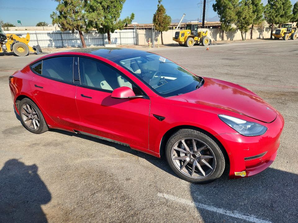 2022 Tesla Model 3 მანქანა იყიდება აუქციონზე, vin: 5YJ3E1EA3NF355887, აუქციონის ნომერი: 60058266
