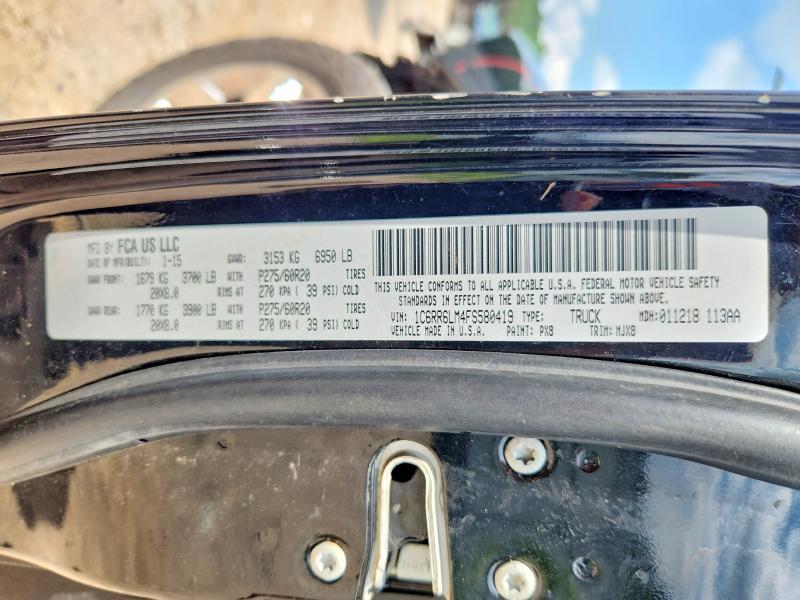 2015 Ram 1500 მანქანა იყიდება აუქციონზე, vin: 1C6RR6LM4FS580419, აუქციონის ნომერი: 59081176