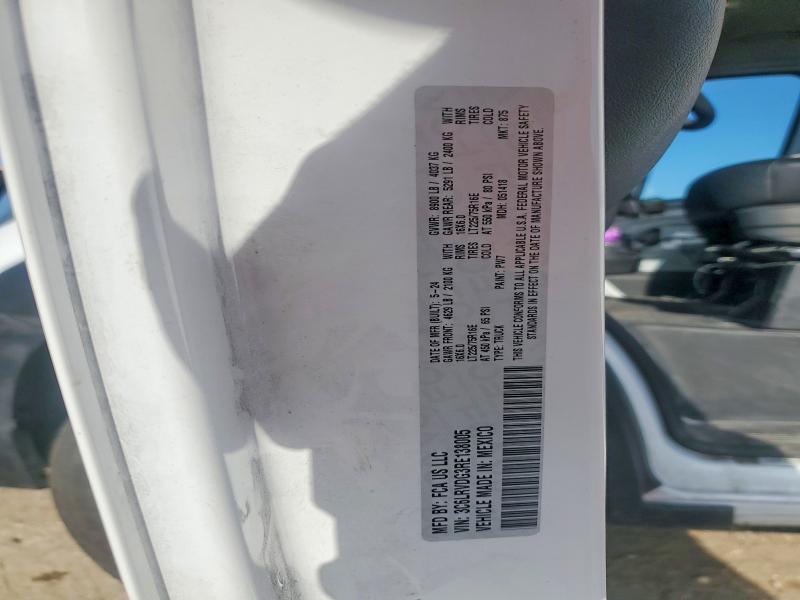 61988136 :رقم المزاد ، 3C6LRVDG3RE138005 vin ، 2024 Ram Promaster 2500 مزاد بيع