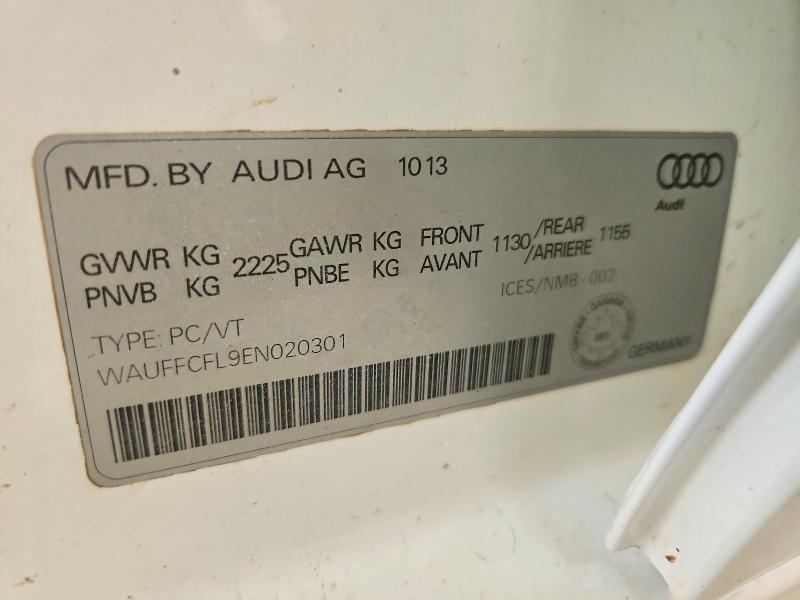 Продажа на аукционе авто 2014 Audi A4, vin: WAUFFCFL9EN020301, номер лота: 60407556