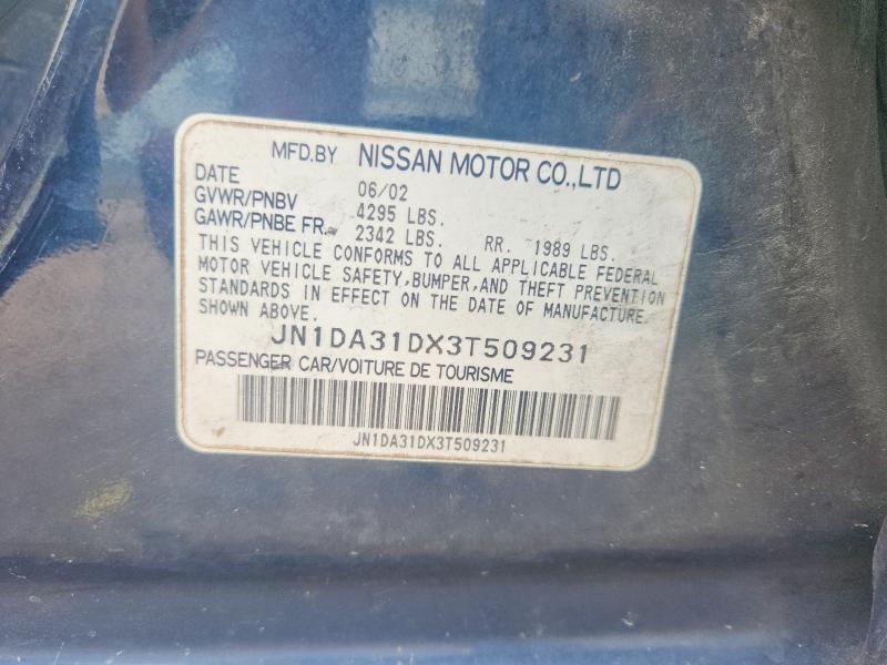 Aukcja sprzedaży 2003 Nissan Maxima, vin: JN1DA31DX3T509231, numer aukcji: 85612865