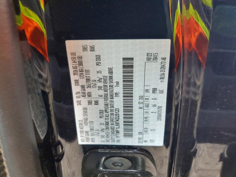 Aukcja sprzedaży 2026 Ford F150, vin: 1FTMF1L59TKD25123, numer aukcji: 62338776
