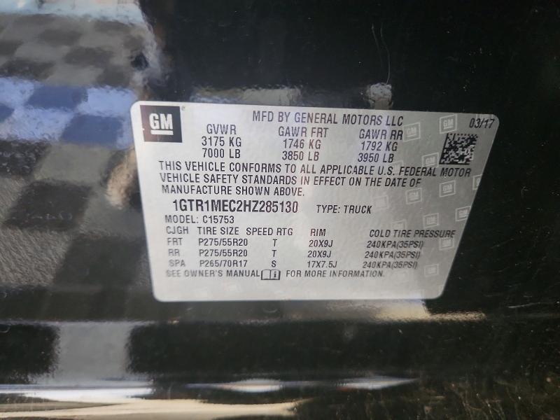 Aukcja sprzedaży 2017 Gmc Sierra, vin: 1GTR1MEC2HZ285130, numer aukcji: 60297286