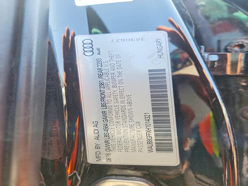 Aukcja sprzedaży 2017 Audi A3, vin: WAUB8GFFXH1014321, numer aukcji: 61326216