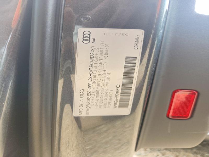 Продаж на аукціоні авто 2019 Audi A6, vin: WAUK2AF29KN068902, номер лоту: 59638656