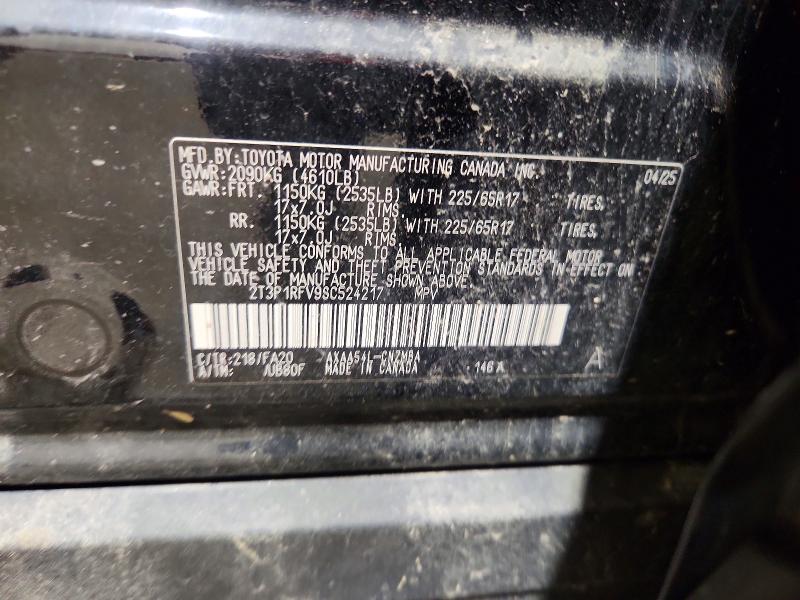 Продажа на аукционе авто 2025 Toyota Rav4, vin: 2T3P1RFV9SC524217, номер лота: 61119116
