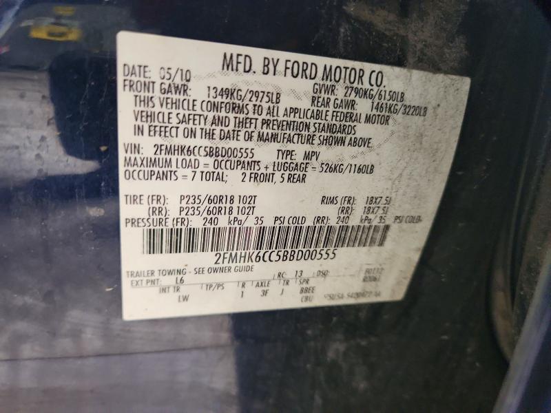Продаж на аукціоні авто 2011 Ford Flex, vin: 2FMHK6CC5BBD00555, номер лоту: 62281706