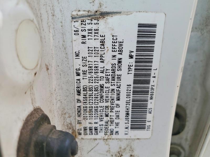 62931416 :رقم المزاد ، 5J6RM4H73EL090216 vin ، 2014 Honda Cr-v مزاد بيع