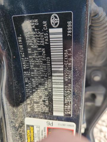 Продажа на аукционе авто 2012 Toyota Camry Hybrid, vin: 4T1BD1FK1CU058929, номер лота: 58819896