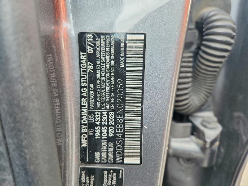62241856 :رقم المزاد ، WDDSJ4EB8EN028359 vin ، 2014 Mercedes-benz Cla مزاد بيع