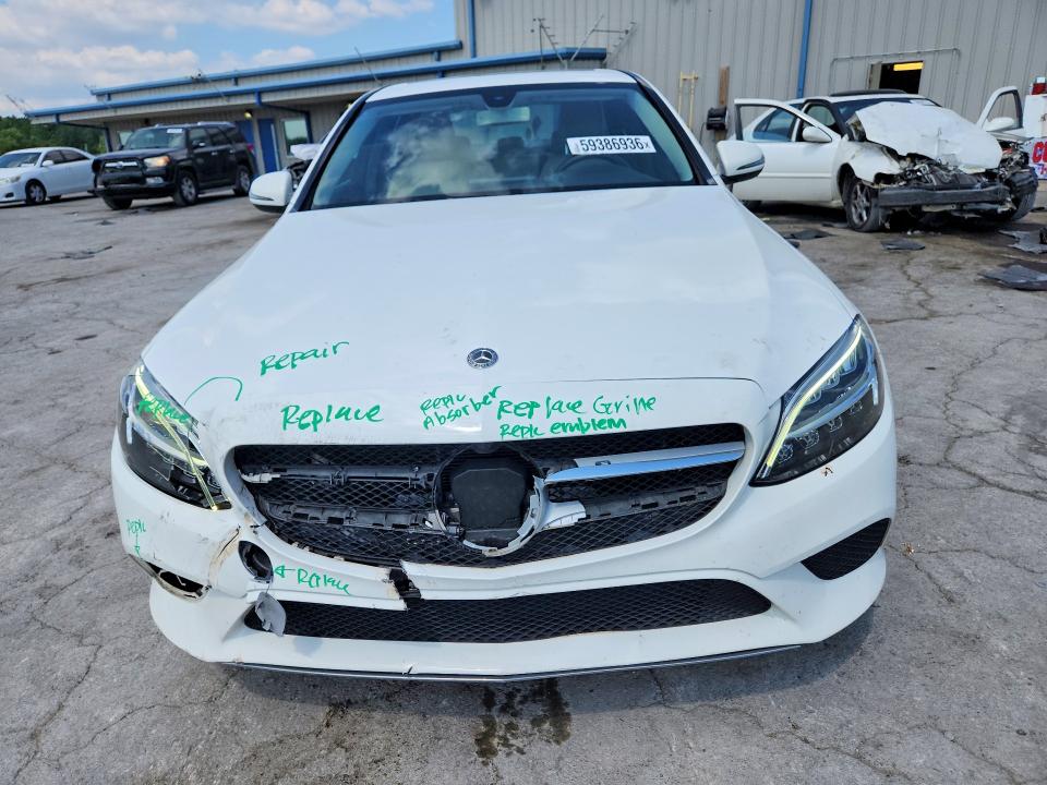 2019 Mercedes-benz C მანქანა იყიდება აუქციონზე, vin: 55SWF8DB1KU296426, აუქციონის ნომერი: 59386936
