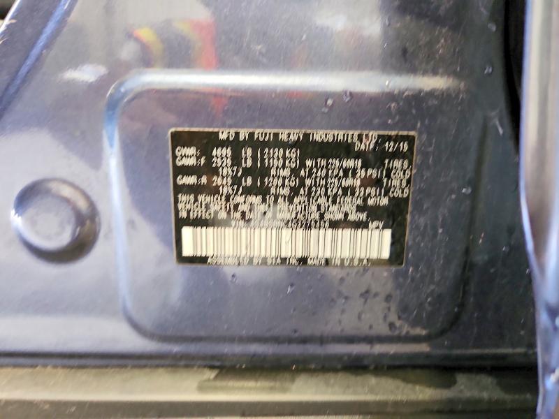 60218116 :رقم المزاد ، 4S4BSBNC4G3275456 vin ، 2016 Subaru Outback مزاد بيع