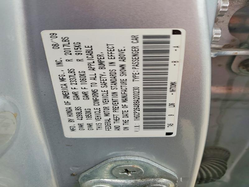Продаж на аукціоні авто 2009 Honda Accord, vin: 1HGCP26489A200230, номер лоту: 61213526