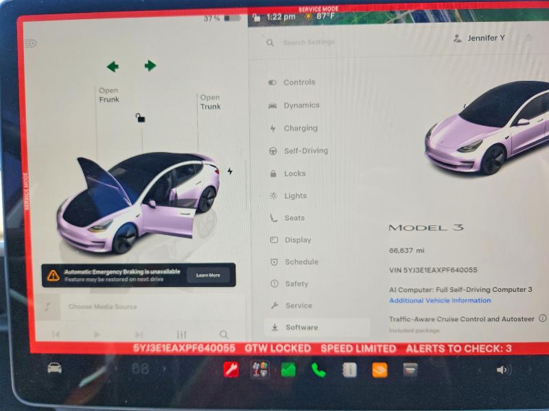 Aukcja sprzedaży 2023 Tesla Model 3, vin: 5YJ3E1EAXPF640055, numer aukcji: 63236876
