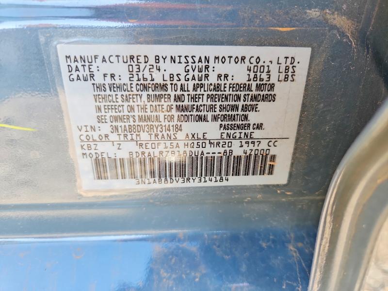 Aukcja sprzedaży 2024 Nissan Sentra, vin: 3N1AB8DV3RY314184, numer aukcji: 59333686