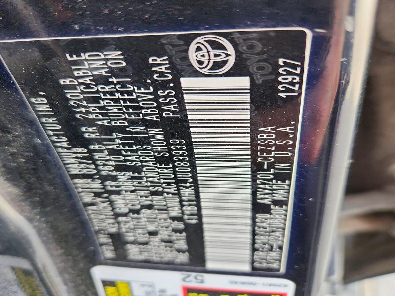 60826466 :رقم المزاد ، 4T1B11HK4JU083939 vin ، 2018 Toyota Camry مزاد بيع