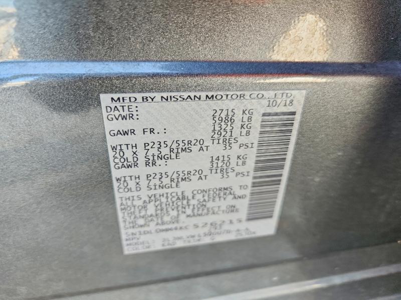 Aukcja sprzedaży 2019 Infiniti Qx60, vin: 5N1DL0MM4KC526215, numer aukcji: 60657756