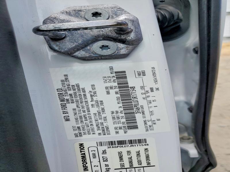 Aukcja sprzedaży 2018 Ford Fusion, vin: 3FA6P0LU7JR171548, numer aukcji: 61964946