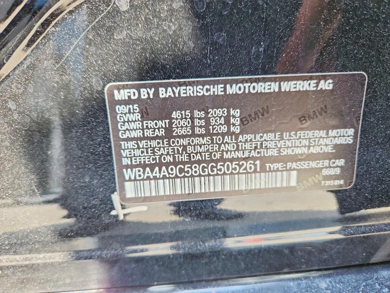 2016 Bmw 428 მანქანა იყიდება აუქციონზე, vin: WBA4A9C58GG505261, აუქციონის ნომერი: 62787116