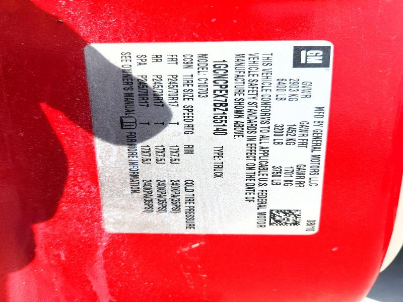 2011 Chevrolet Silverado მანქანა იყიდება აუქციონზე, vin: 1GCNCPEX7BZ155140, აუქციონის ნომერი: 62636056