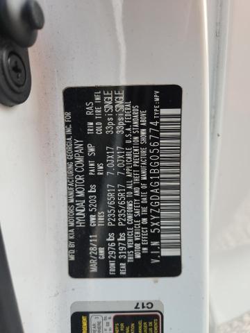 Продаж на аукціоні авто 2011 Hyundai Santa Fe, vin: 5XYZGDAG1BG056774, номер лоту: 60244246