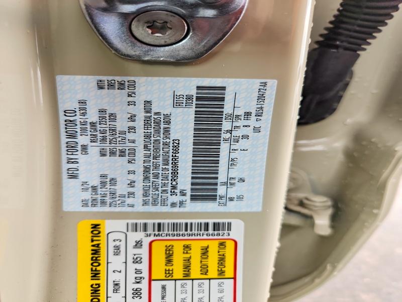 60080326 :رقم المزاد ، 3FMCR9B69RRF66823 vin ، 2024 Ford Bronco Sport مزاد بيع