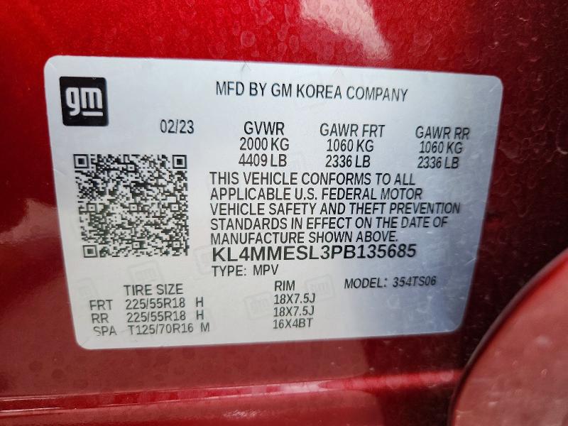 Aukcja sprzedaży 2023 Buick Encore Gx, vin: KL4MMESL3PB135685, numer aukcji: 62411656