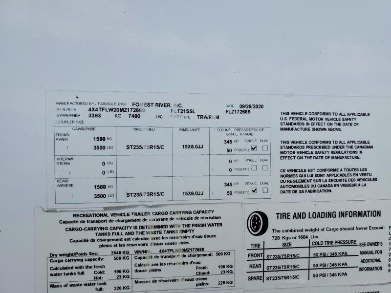 Aukcja sprzedaży 2024 Frrv Flagstaff, vin: 4X4TFLW20MZ172689, numer aukcji: 59882016