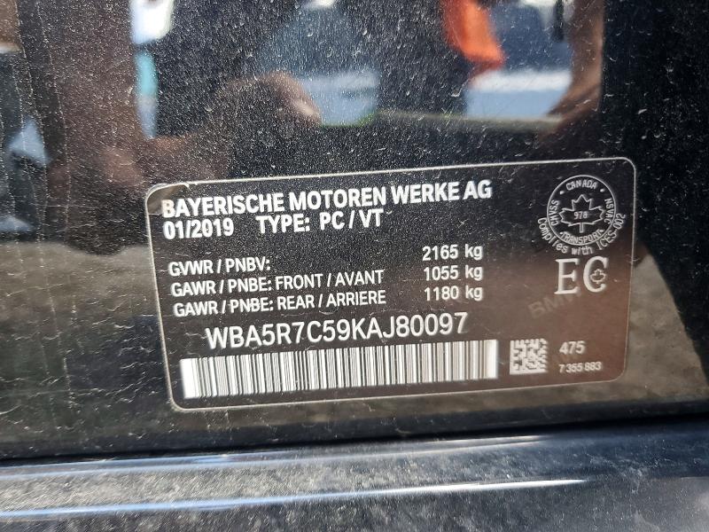 Продажа на аукционе авто 2019 Bmw 330xi, vin: WBA5R7C59KAJ80097, номер лота: 79134495