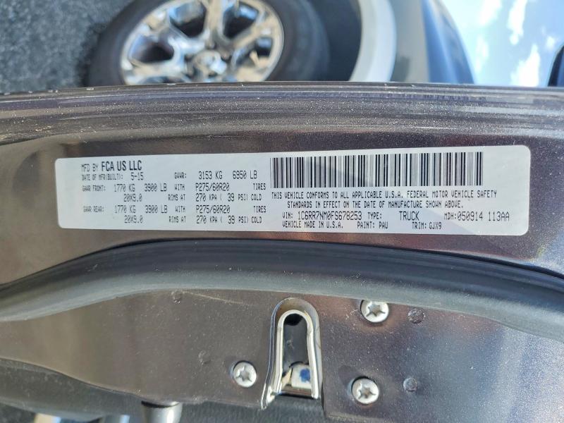 Продажа на аукционе авто 2015 Ram 1500, vin: 1C6RR7NM0FS678253, номер лота: 59624556