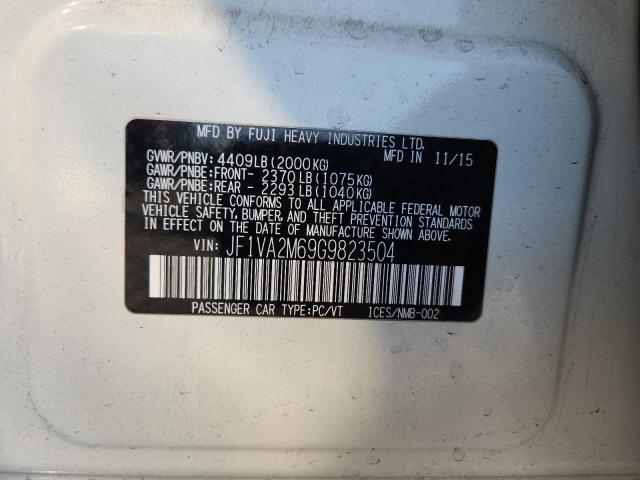 Продаж на аукціоні авто 2016 Subaru Wrx, vin: JF1VA2M69G9823504, номер лоту: 60244196