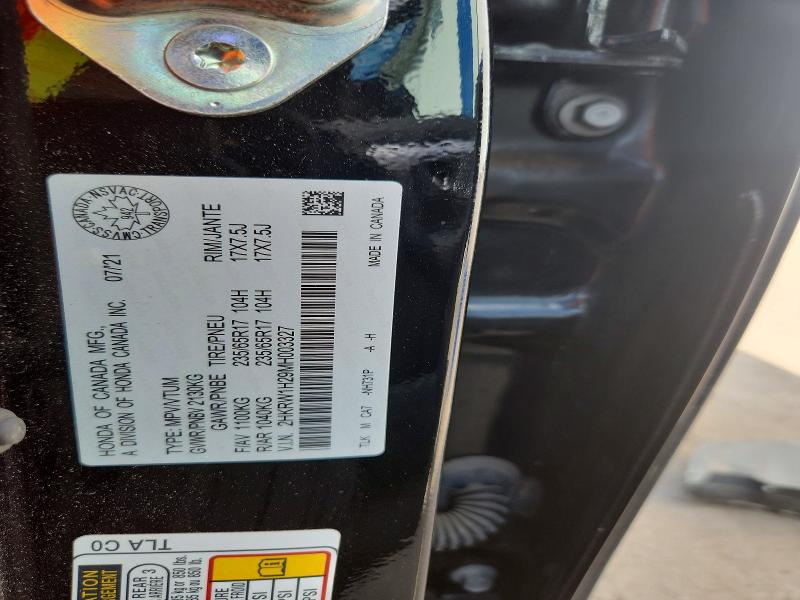 Aukcja sprzedaży 2021 Honda Cr-v, vin: 2HKRW1H29MH003327, numer aukcji: 60993396