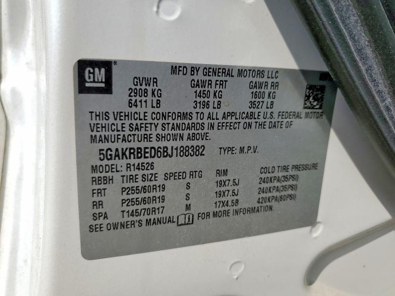 Aukcja sprzedaży 2011 Buick Enclave, vin: 5GAKRBED6BJ188382, numer aukcji: 60920536