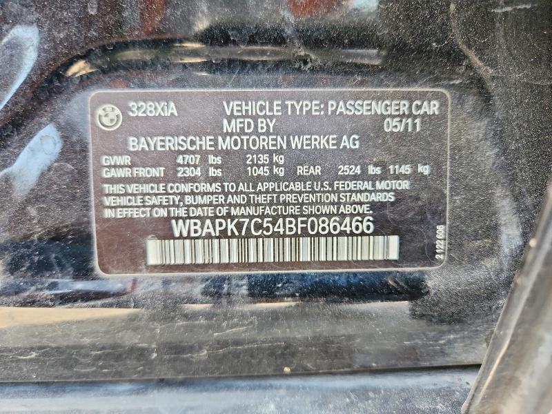 Aukcja sprzedaży 2011 Bmw 328, vin: WBAPK7C54BF086466, numer aukcji: 58917816