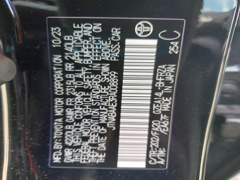 Продажа на аукционе авто 2024 Toyota Gr Corolla, vin: JTNABAAE3RA008899, номер лота: 59097316