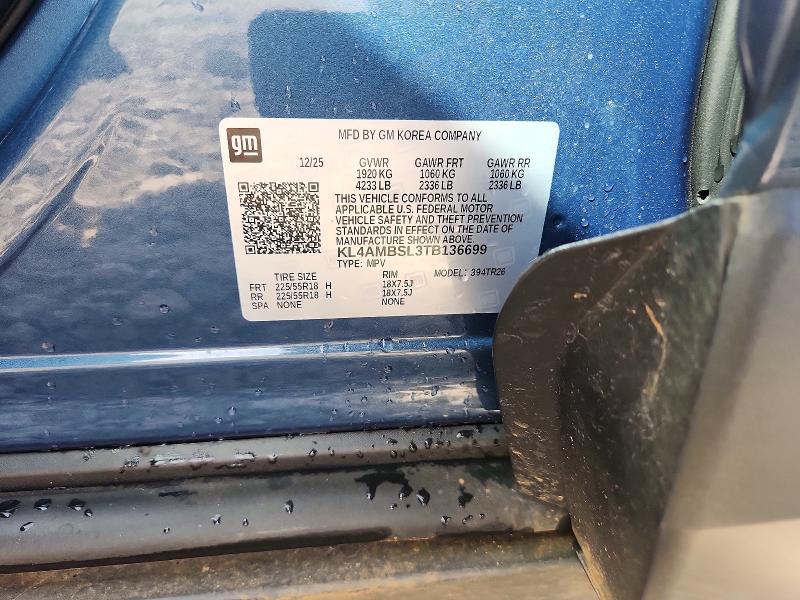 Aukcja sprzedaży 2026 Buick Encore Gx, vin: KL4AMBSL3TB136699, numer aukcji: 61043636
