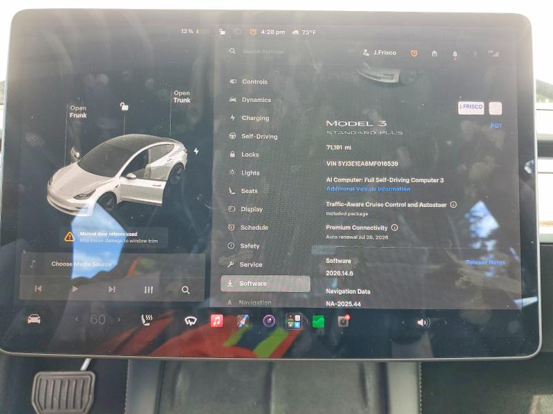 Aukcja sprzedaży 2021 Tesla Model 3, vin: 5YJ3E1EA8MF016539, numer aukcji: 59702106