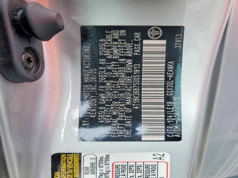 Aukcja sprzedaży 2005 Toyota Avalon, vin: 4T1BK36B75U051813, numer aukcji: 61710556