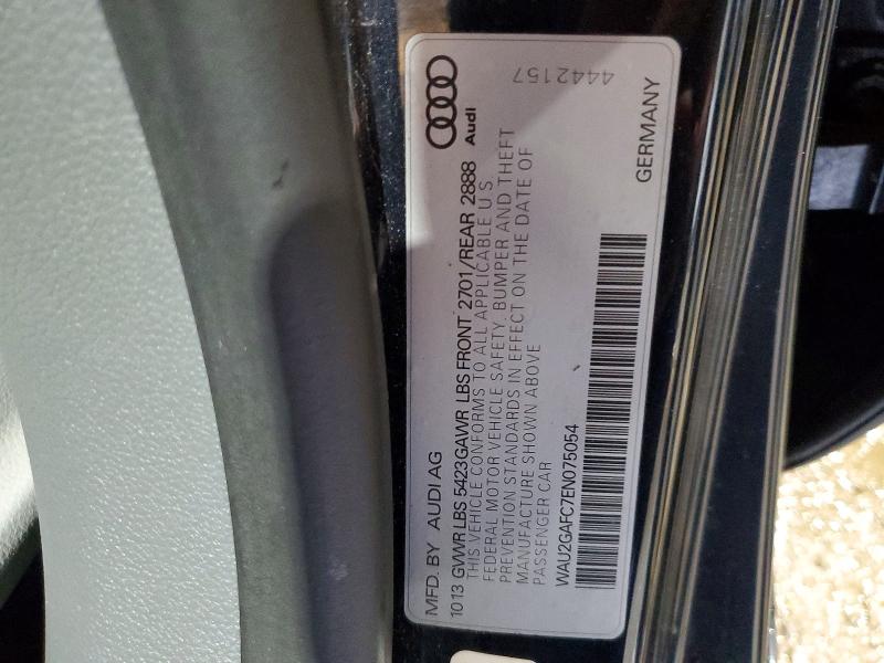 2014 Audi A7 მანქანა იყიდება აუქციონზე, vin: WAU2GAFC7EN075054, აუქციონის ნომერი: 61092146